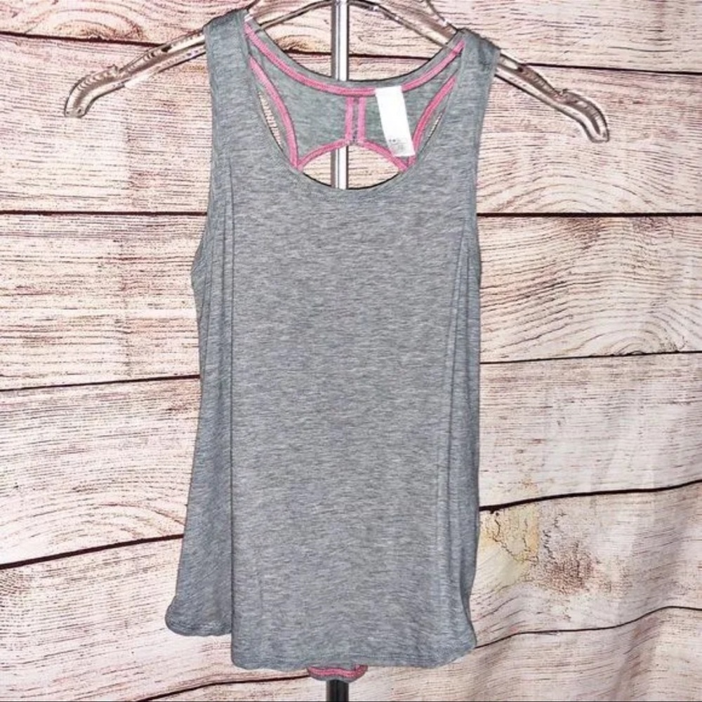 Ivivva by Lululemon Girls Racerback Heather Gray Tank Top  Size 12
